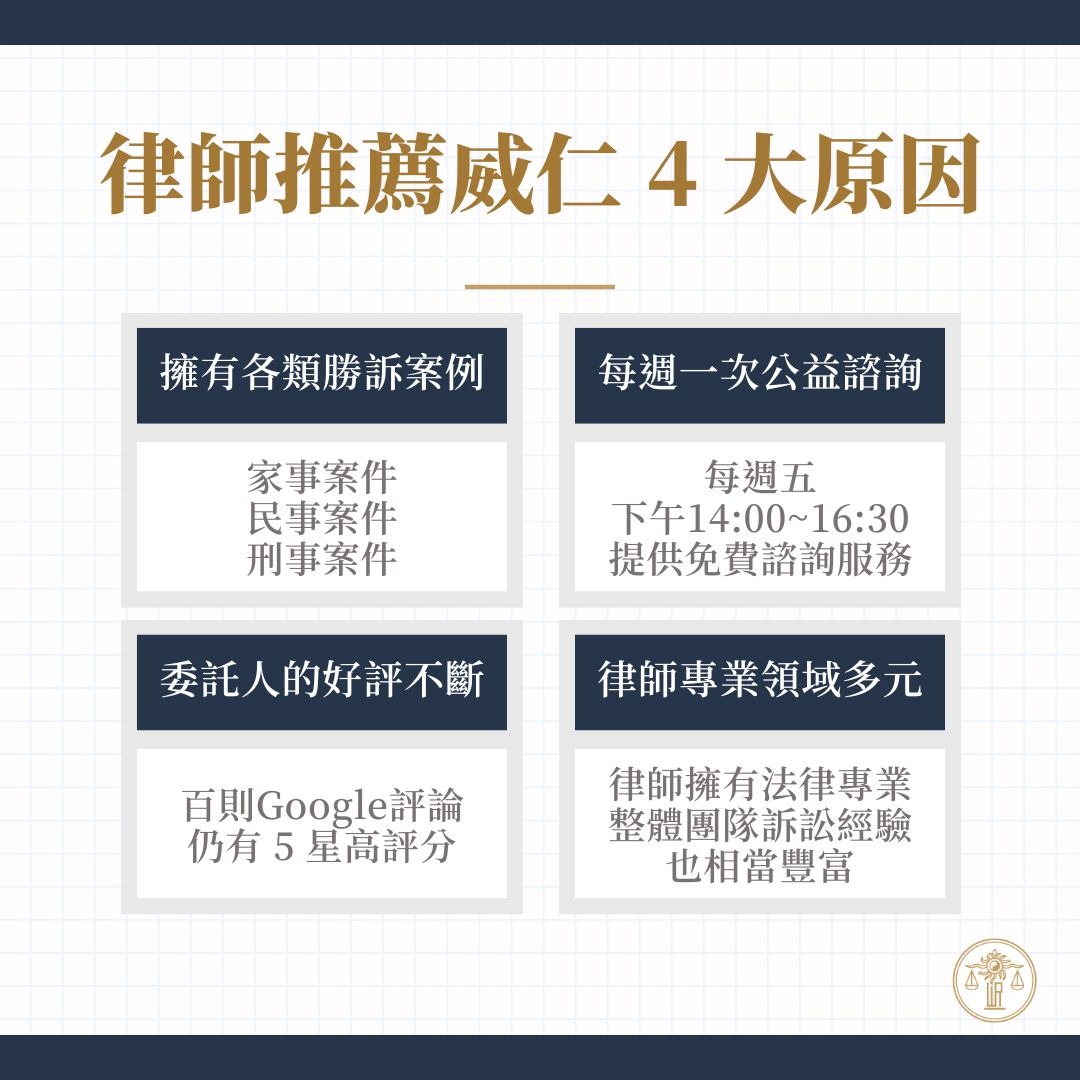 台中律師推薦威仁
